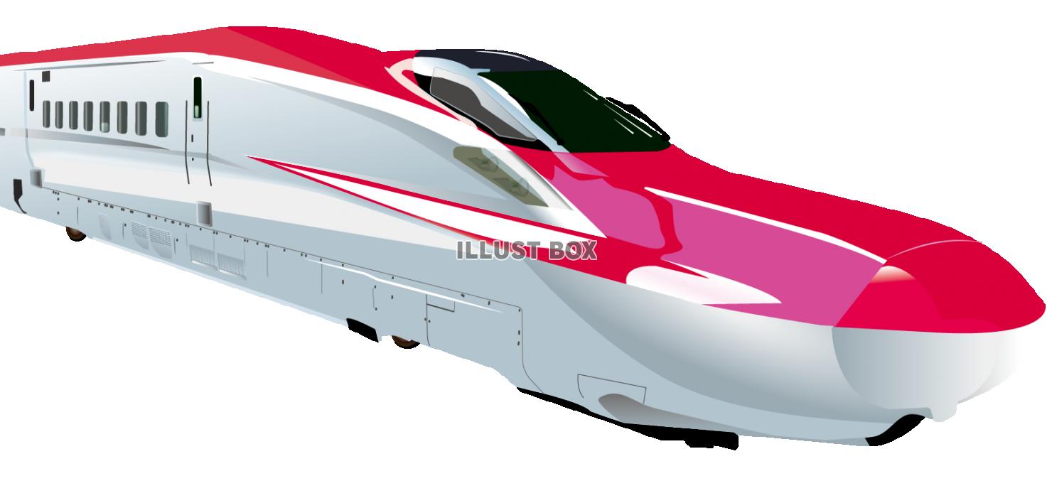 シンプルで可愛い新幹線はやぶさのイラスト 輪郭線あり216637811 毎月1点無料