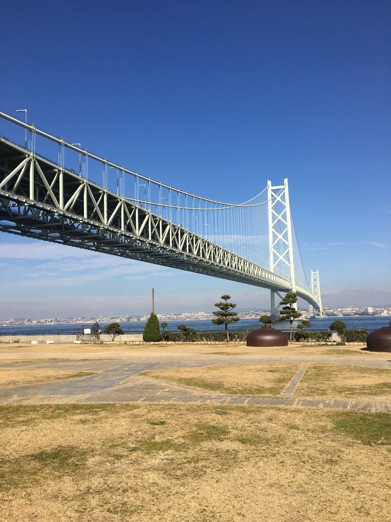 明石海峡大橋の下から見た明石大橋の写真・画像素材-Snapmart スナップマート