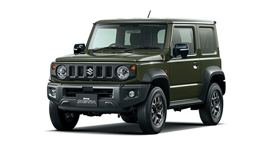 スズキ ジムニー 黒 リフトアップ