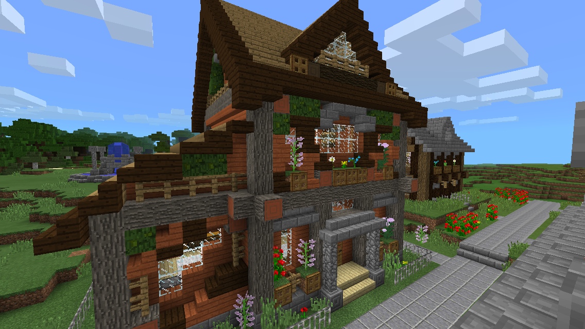 マイクラ 木の温もりがあるモダンな家の作り方おしゃクラ！公式ブログ