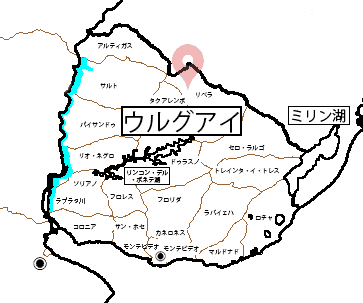 ウルグアイの気候地図-地図のウルグアイの気候 南米-ア