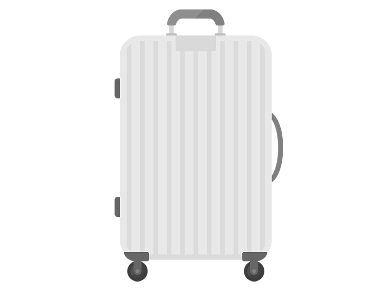 赤いスーツケースの無料イラストフリーイラスト素材集 ジャパクリップ