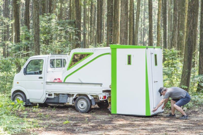 軽トラキャンピングカーの作り方」予算は10万円荷台の上に小屋を乗せるモバイルハウスDIYDIYゆうだい