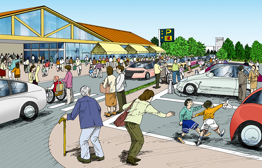 サービスエリア SA とパーキングエリア