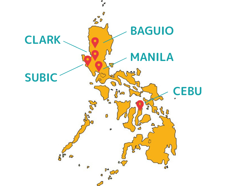 フィリピンの地図