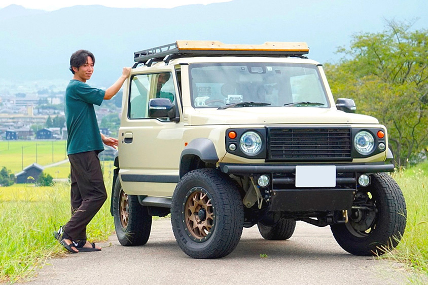 ジムニーシエラダルトンでアレンジ！アイボリーのtheROOTSが可愛い