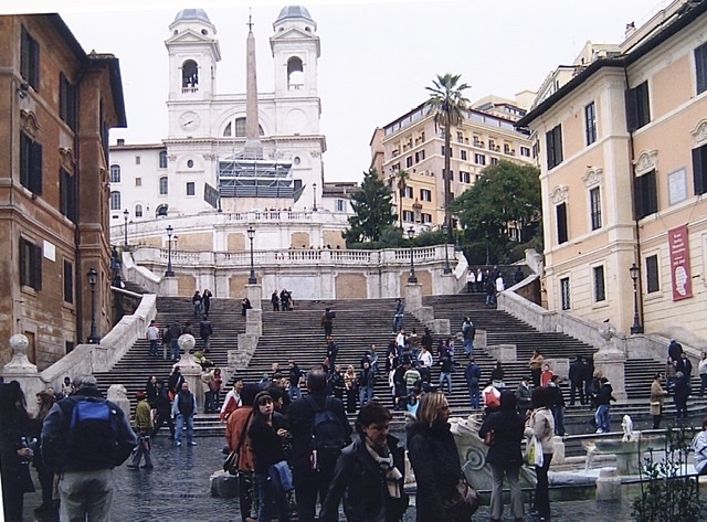 ローマのスペイン広場を探索アカデミア スタジオイタリア