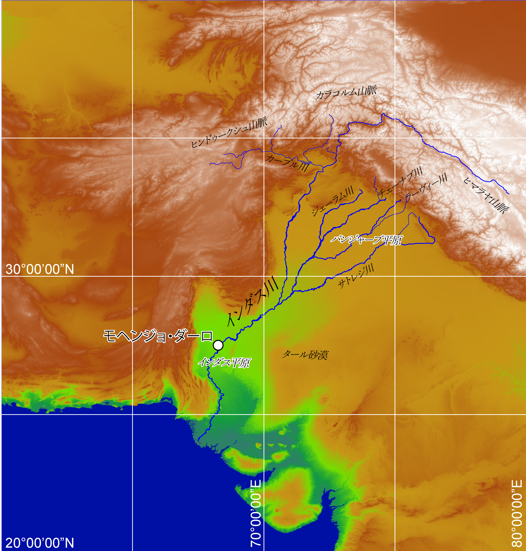 まぶしい遺跡 モヘンジョダロやわらかに風が