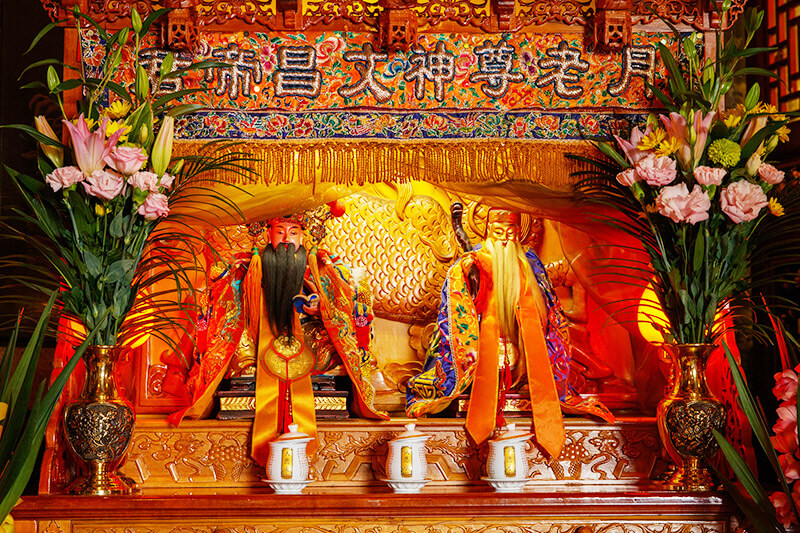 昼の横浜媽祖廟全景 10897002283 の写真・イラスト素材アマナイメージズ