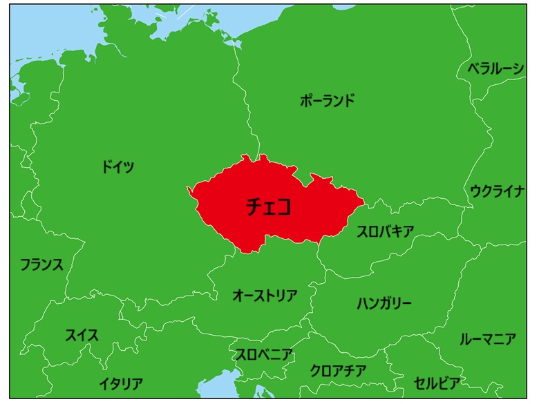 チェコの木製地図68travel