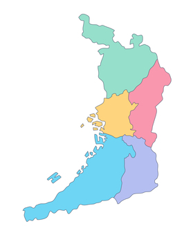 大阪府の地図