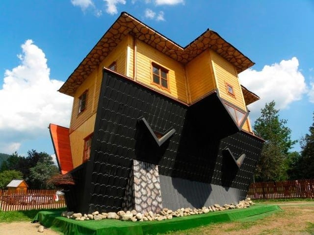 upside down house