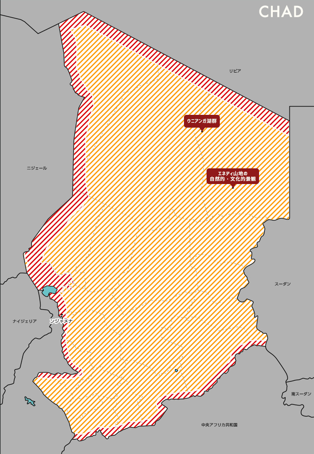 チャドの国旗 - 世界の国旗