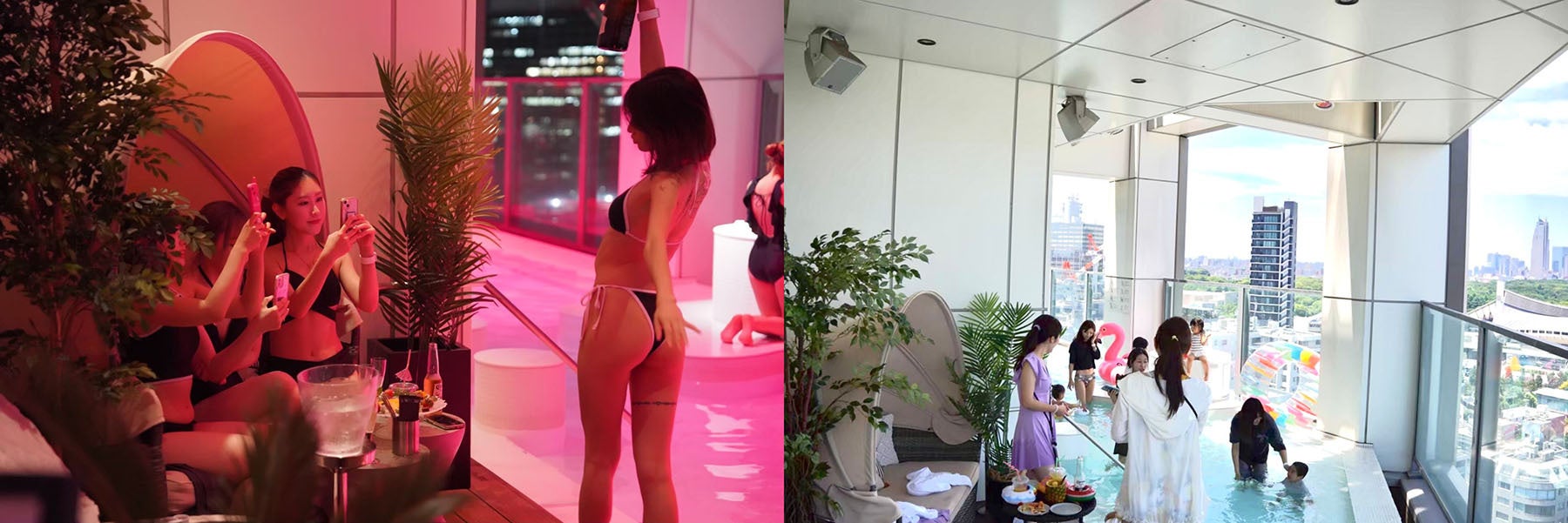 渋谷ミヤシタパーク最上階にあるプールに行ってきたよ♡ 「OYU」 @oyu_rooftop