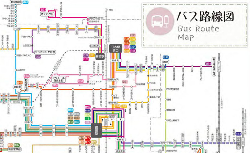 住んでる人間にとっても難解な京都のバス路線図楽しいBADUIの世界