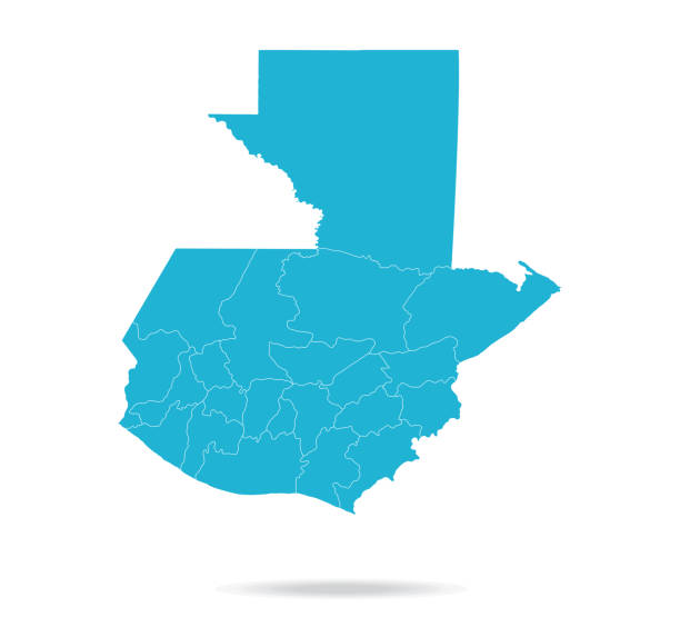 704 Guatemala Map Stock