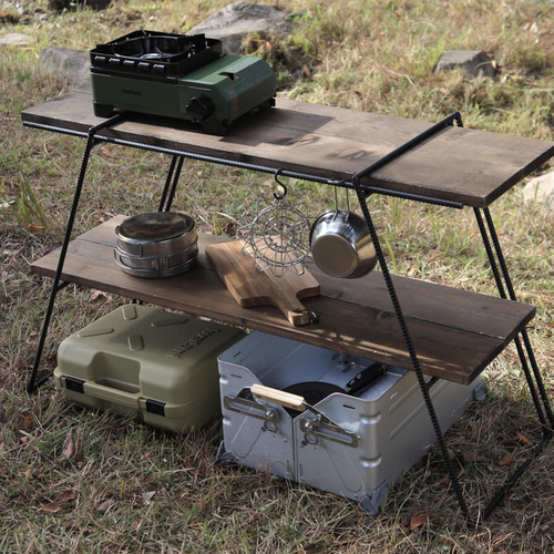 アイアン ラックスタンド 2個セット オープンラック シェルフ