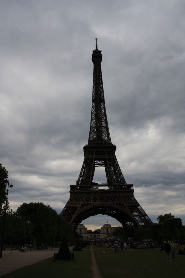 フランス 封筒付きポストカードエッフェル塔と観覧車 エディション