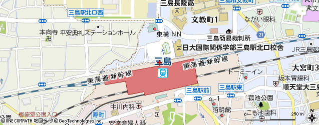 タイムズ三島駅南口駅前周辺の時間貸駐車場 タイムズ駐車場検索