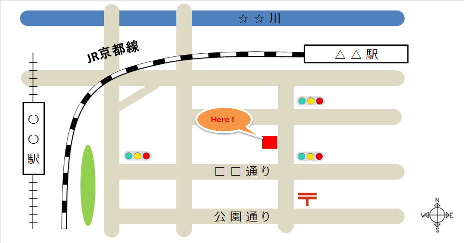 3-10. 地図はわかりやすくシンプルに - 4色ボールペンで！かわいいイラスト描けるかな