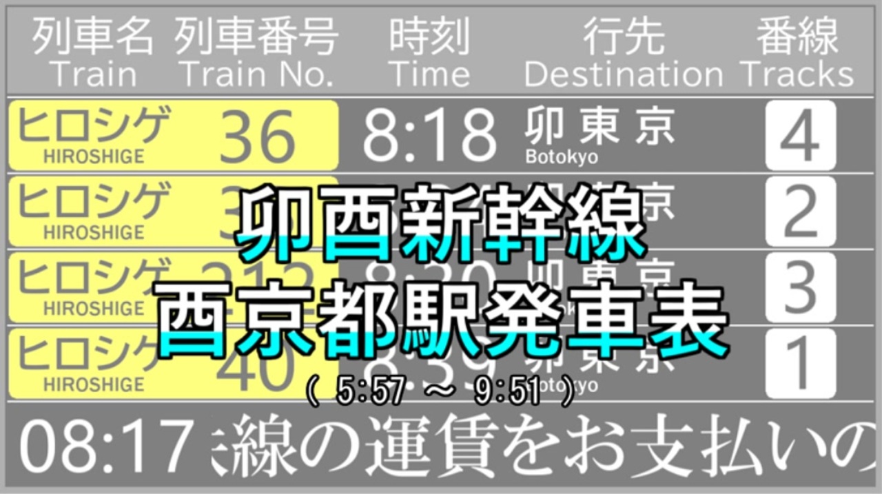 JR京都駅 ポケット時刻表の変遷 –