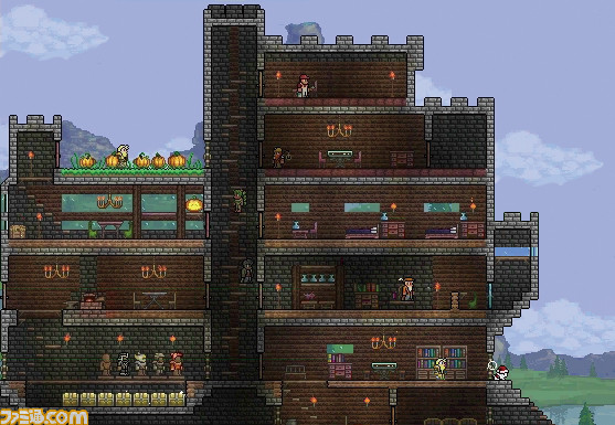 スイッチ版テラリア 建築はタッチ操作が簡単かも。家を作るときはタッチペンを使うべきぽぷりのゲーム日記