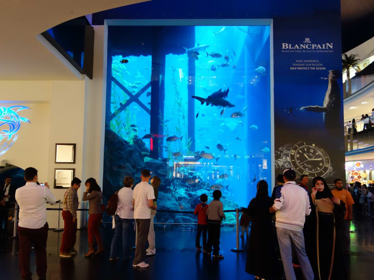 ギネス認定 世界最大規模のドバイモール！世界最大の水槽・世界一高いビル・噴水ショーなど見どころ満載。│世界地図の99％を私たち家族はまだ知らない