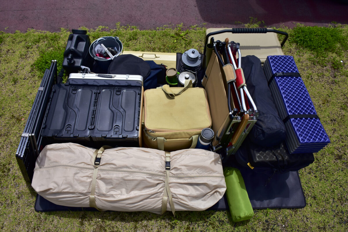 キャンプ用品をコンパクトにする７つの秘訣！ 収納問題を解決しようのりキャンプ