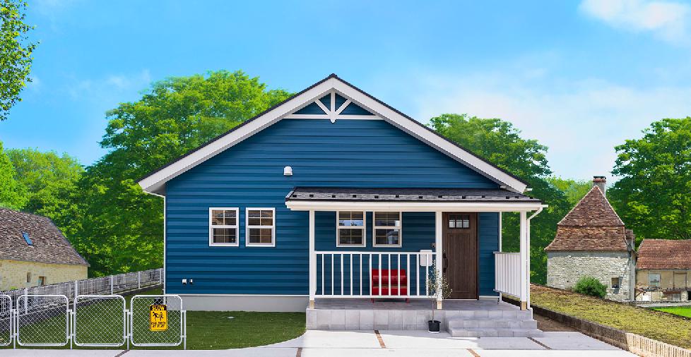 アメリカンスタイルの輸⼊住宅の平屋の特徴。どんな間取りがある？輸入住宅のインターデコハウス公式北欧風・南欧風・アメリカン