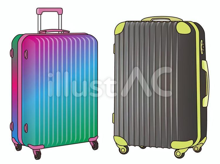 スーツケースのイラスト。旅行に使う銀色のスーツケース。のイラスト素材60742540- PIXTA
