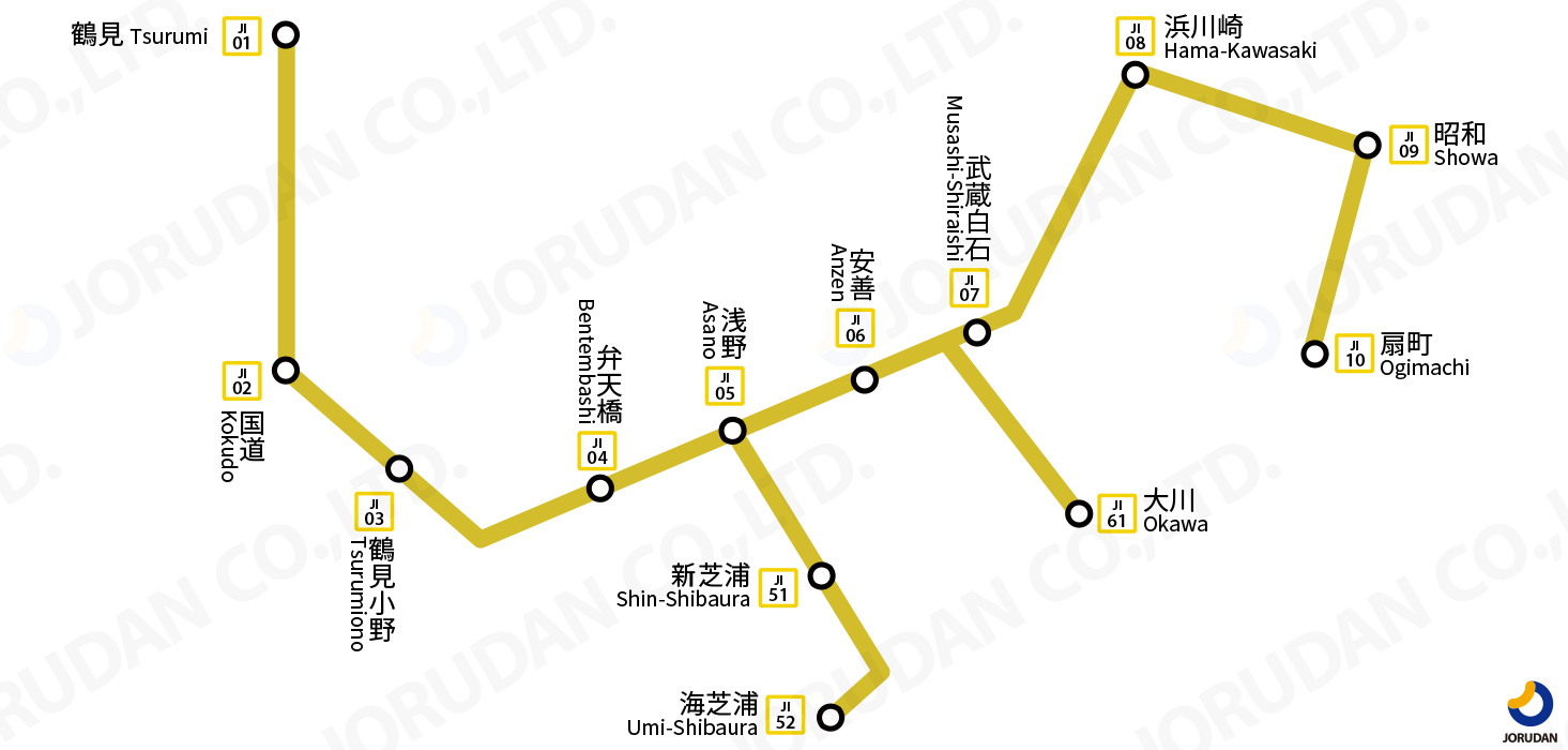 鶴見区バスマップ 横浜市鶴見区