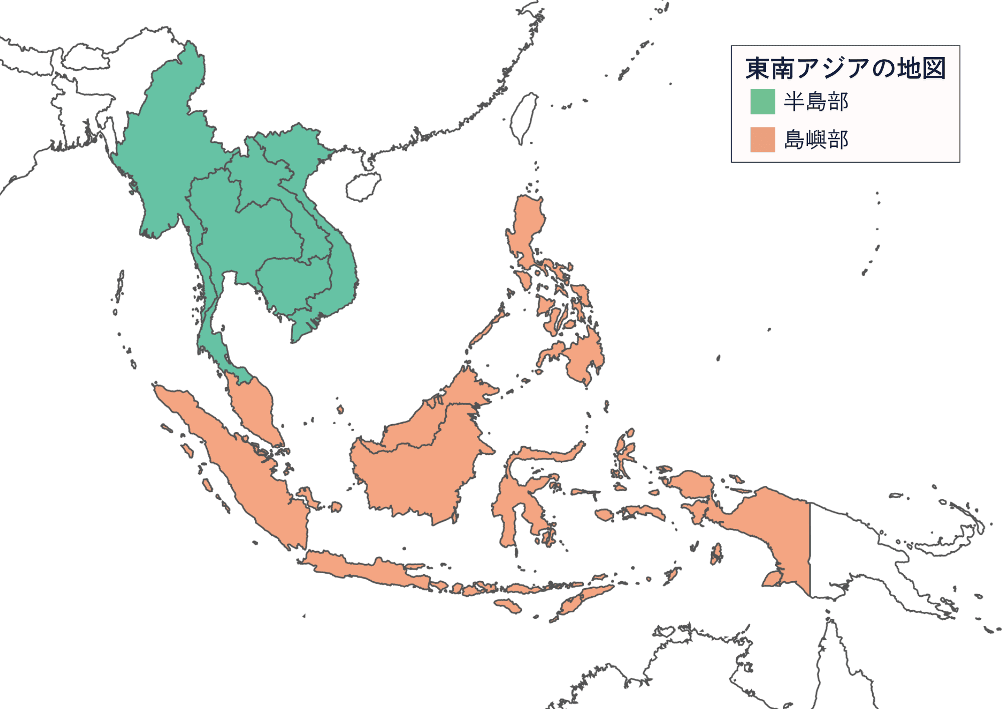 世界地図ポスター東南アジア全域 – Hotdogger