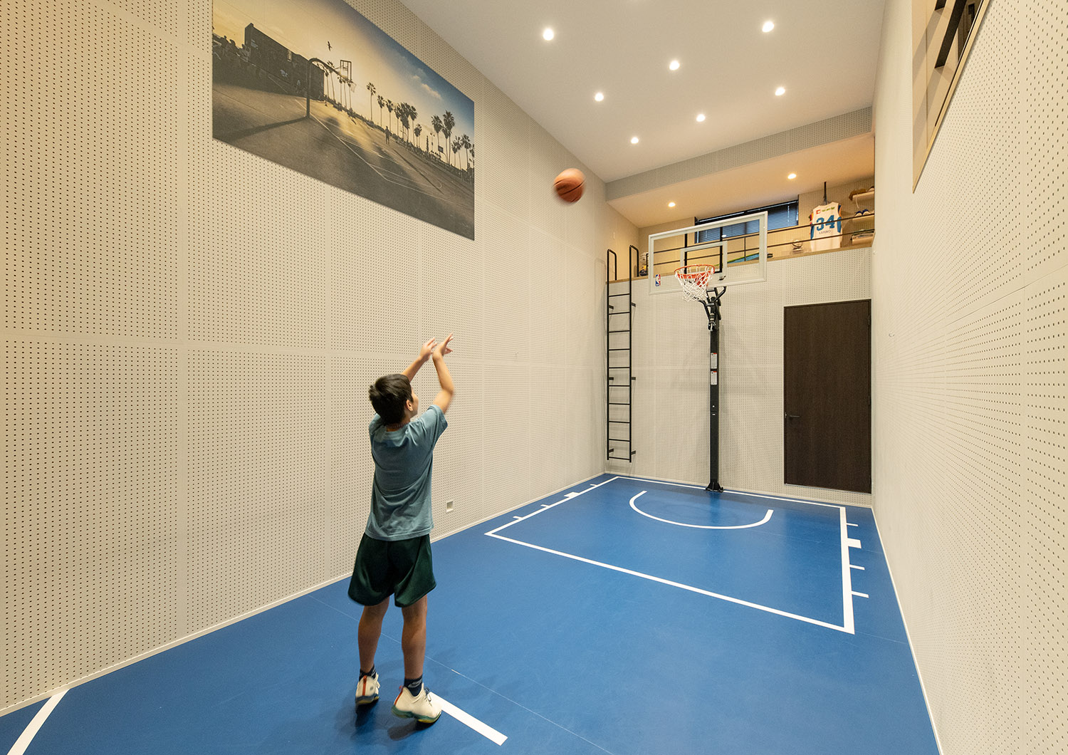バスケットコートのある家の家づくり事例注文住宅・デザイン住宅フリーダムアーキテクツ