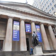 ニューヨーク市フェデラル ホールでのジョージ ワシントンの就任式