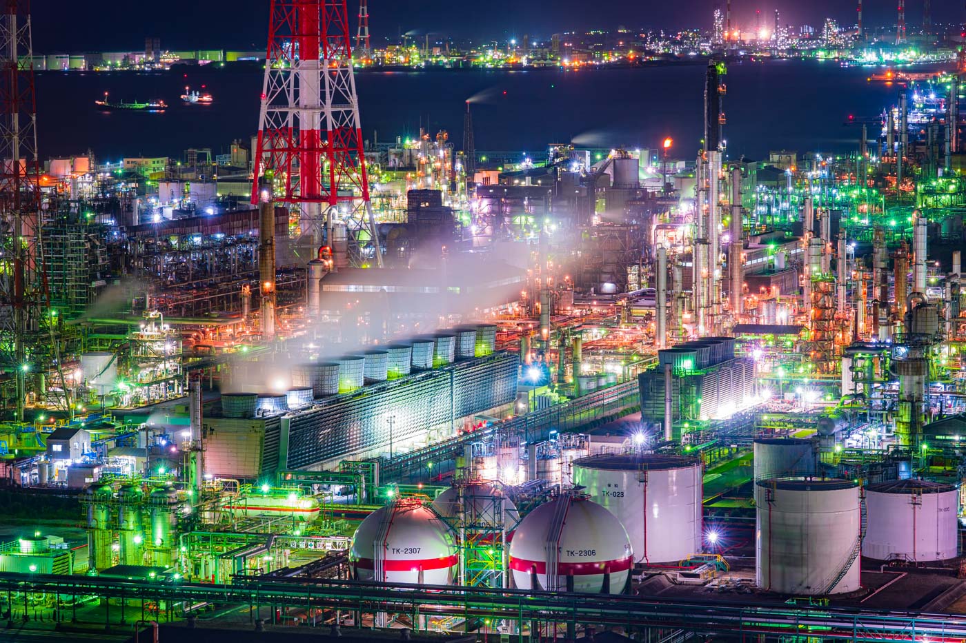 四日市コンビナート夜景