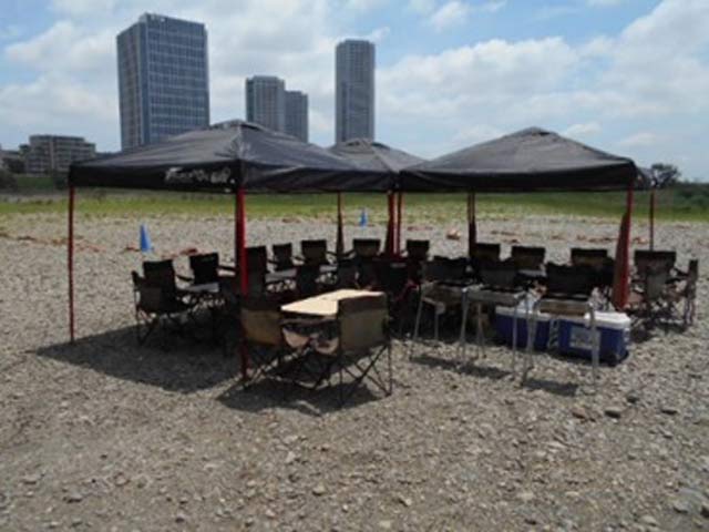 神奈川、多摩川河川敷バーベキュー場のご案内BBQレンタル専門のBBQ東京
