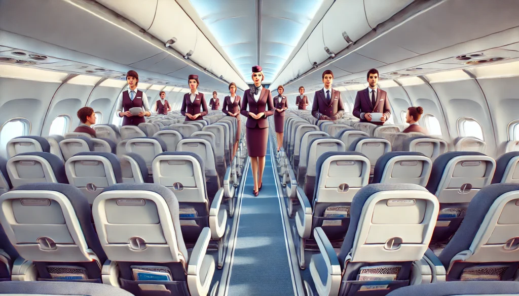 客室乗務員の搭乗人数 - Skyart