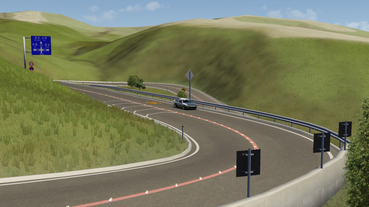 Assetto Corsa ミルクロード 熊本県道339号MILK