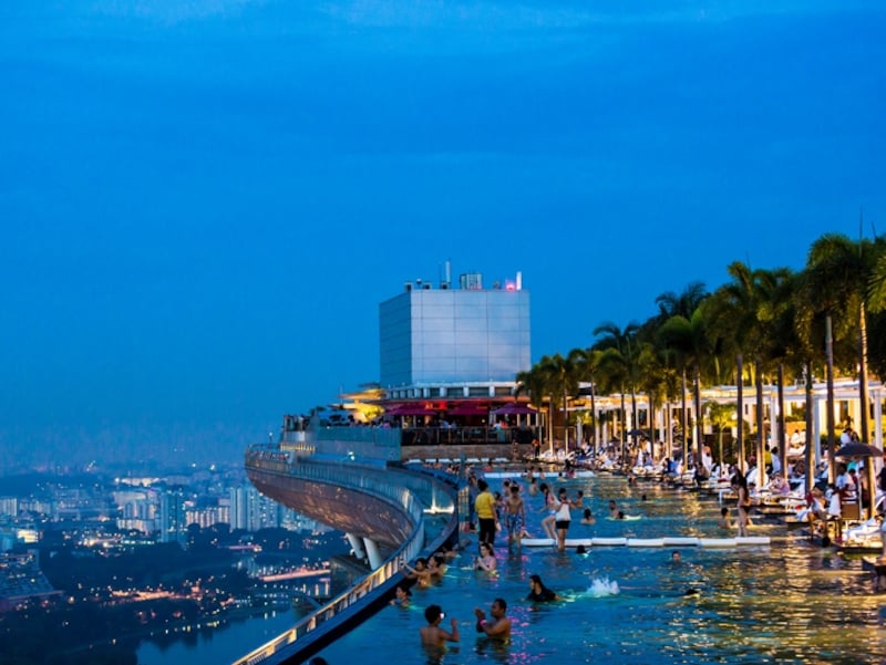 インフィニティプールシンガポールマリーナベイ・サンズ