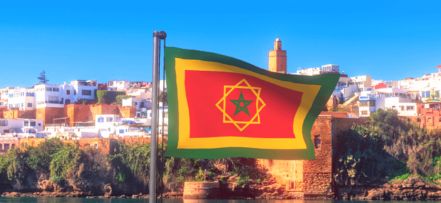 モロッコの国旗国旗の世界