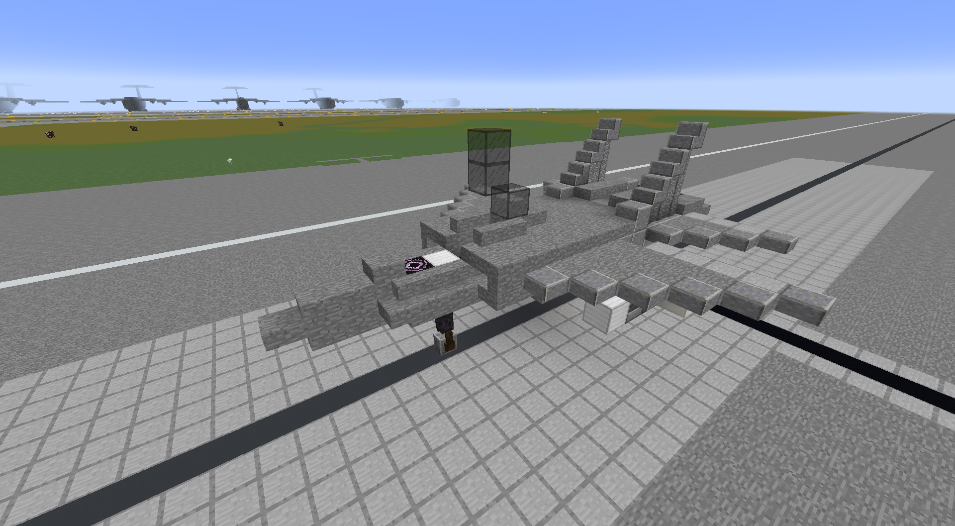 マイクラ 飛行機の作り方チュートリアル 乗り物