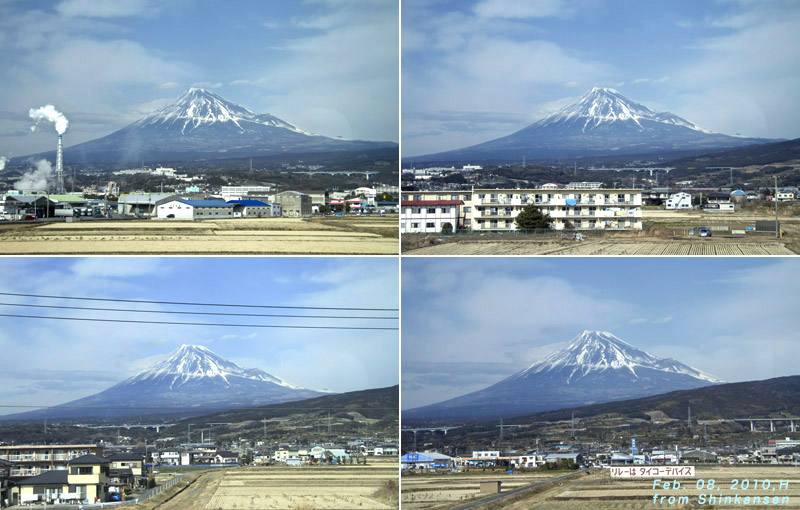 新幹線から富士山が見えるのは東京出発何分後？見える方角・座席・時間