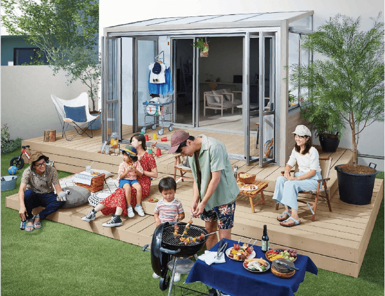 焼肉やホームパーティを楽しむ家
