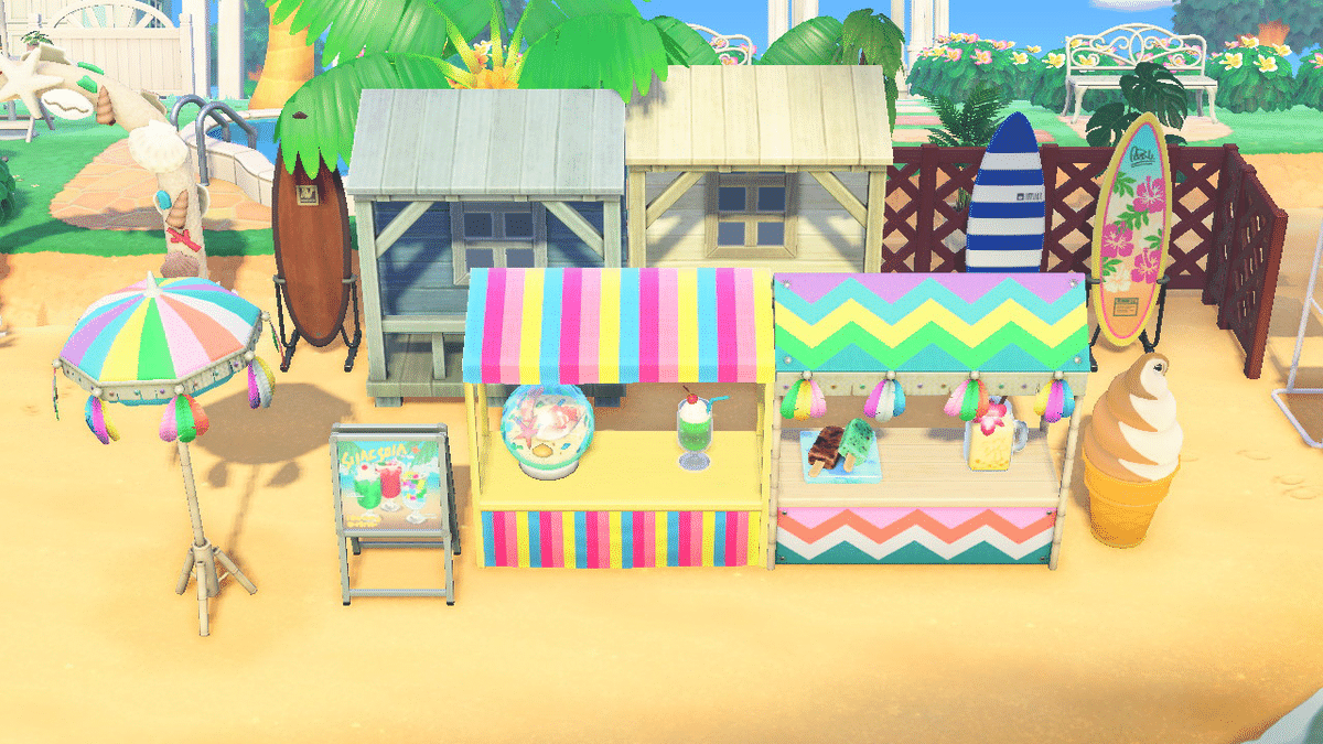 あつ森 ワイキキ『ロイヤルハワイアンホテル』 3～ホテルの内装編～