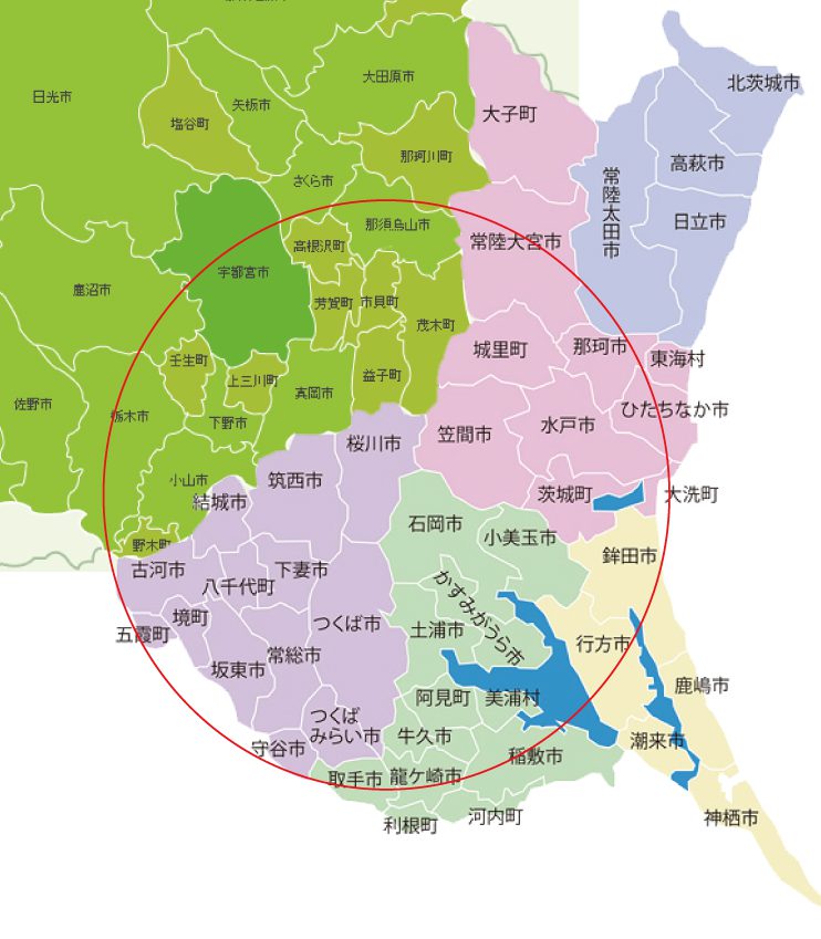 茨城県の地図Map-It マップ・イット