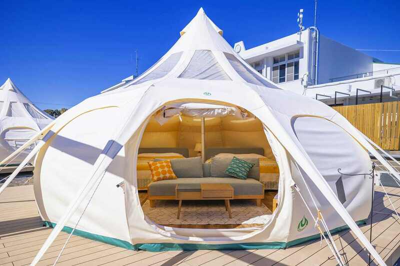 公式 Glamping&Port結静岡県島田市の旧小学校でグランピング