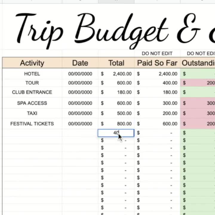 旅程表テンプレート 無料エクセル対応 旅行・出張の日程表