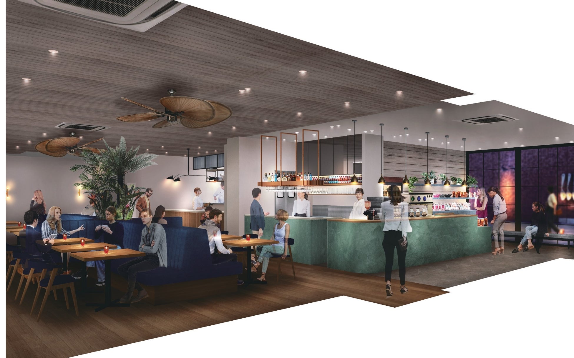 商業施設というより大人のリゾート!? 横浜みなとみらい「マリン アンド ウォーク ヨコハマ」：日経クロストレンド