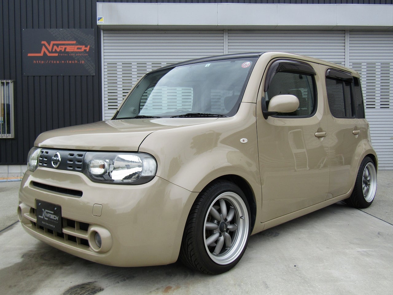 ☆車高調取付☆HKS☆キューブ☆ツライチ☆グーネットピット