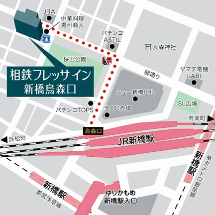 構内図新橋駅 G08東京メトロ